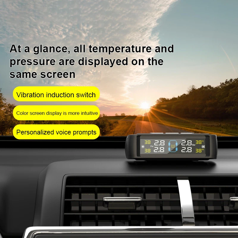 

T11 Tire Pressure Car External Internal Monitoring System Tire Gauge Tire Pressure Sensor TPMS