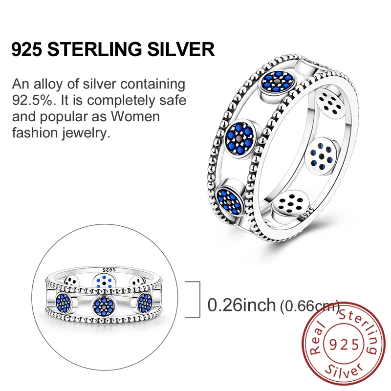 Women's 925 Sterling Silver Firefly Rose Ring