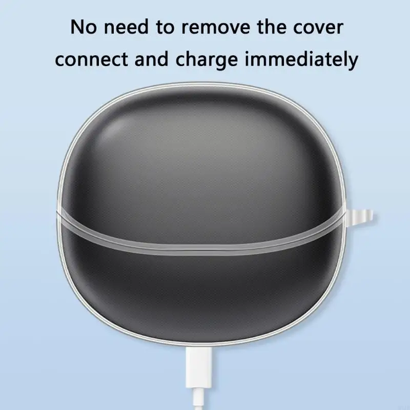 H7JF Manga à prova choque macia Caixa flexível capa lavável Casca para Melobuds