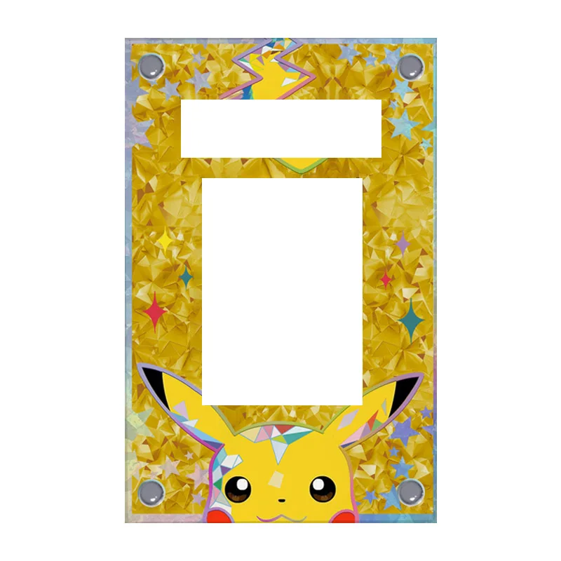 Psa Art Display voor Pokemon Card Terastal Eevee Qikachu Acryl Uitgebreide Schilderij Vaststeen Collectie Card Display Stand Gift