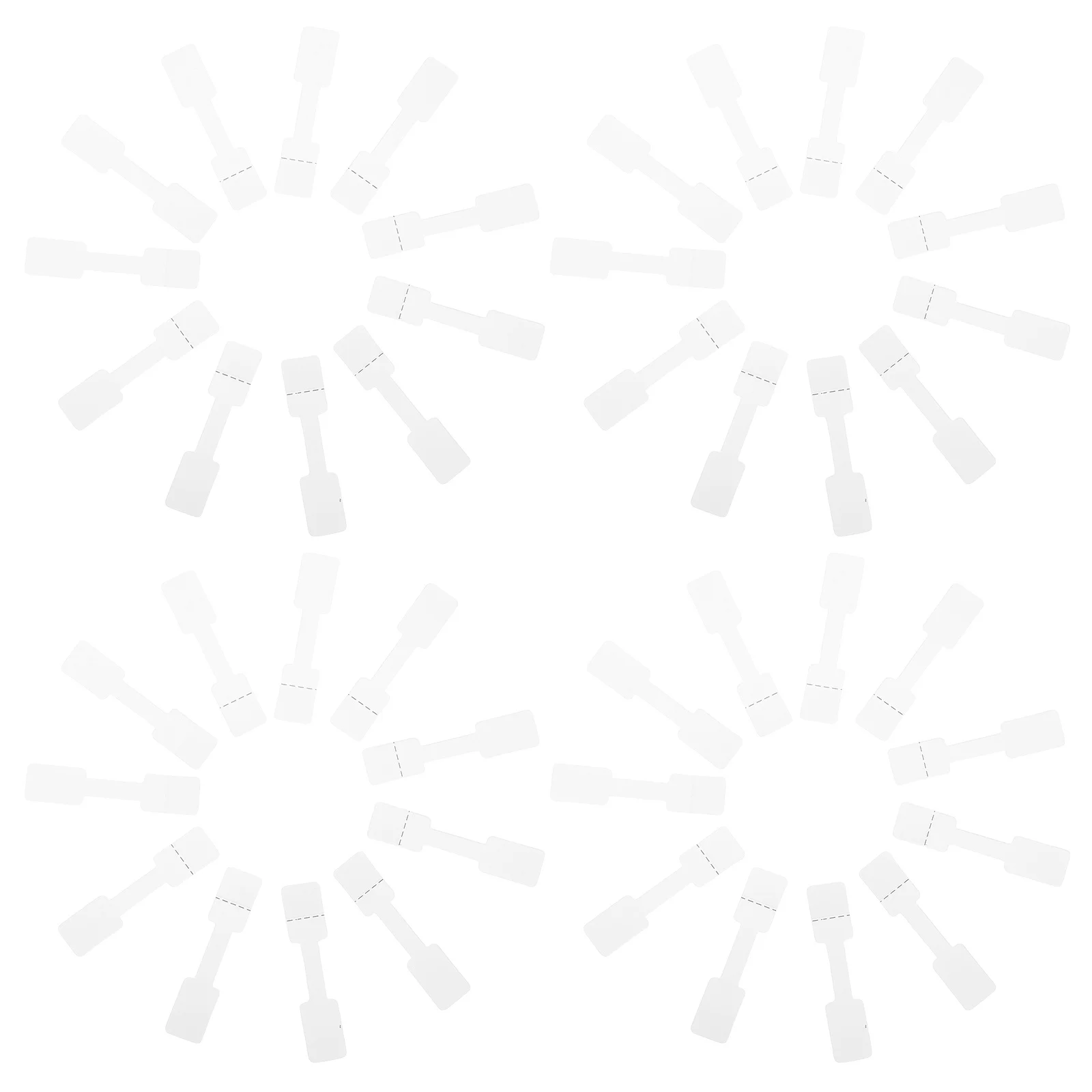 Étiquettes de prix adhésives vierges, étiquettes d'exposition de bijoux pour bagues, colliers, bracelets, magasin, utilisation au bureau, 300 pièces