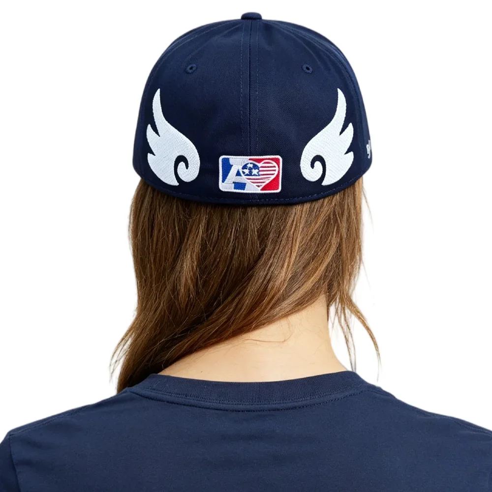 Heißer Verkauf: Unisex Flat-Bill-Snapback-Cap mit NA-Buchstaben und Flügel-Stickerei – Lässige Outdoor-Trend-Baseballkappe für Herren und Damen – Detail 31