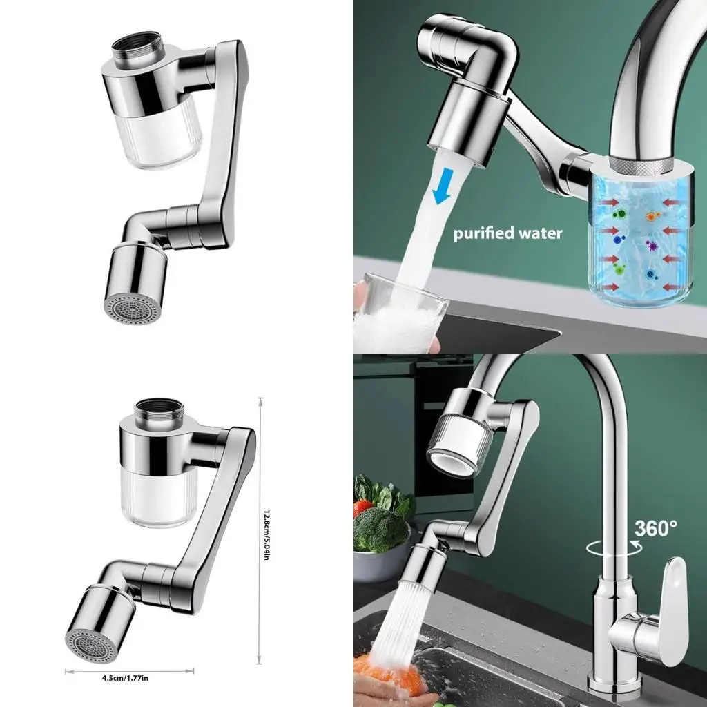 

R9UF Kitchen & Bathroom Faucet Extension Adjustable Faucet Extension Simple Installs