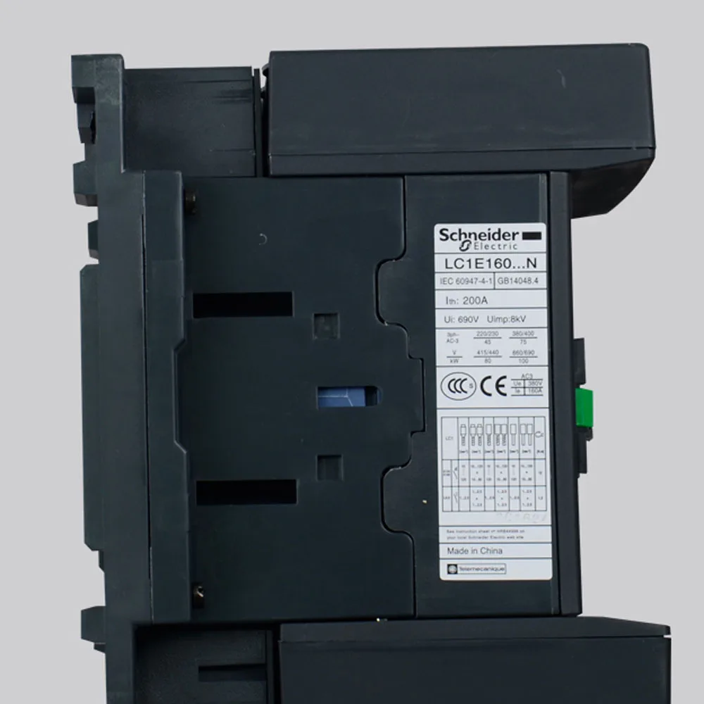 Imagem -02 - Dispositivo de Contato Schneider-electric Original Lc1-e Telemecanique Lc1e160m5n 160a 3p 3no Contator Trifásico 220v ca 50hz