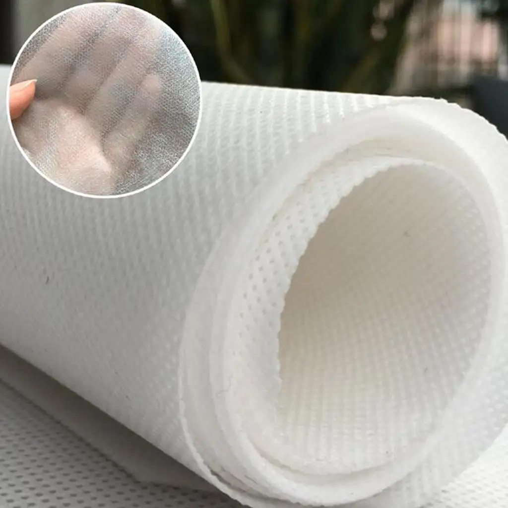 Polypropylene 5M 17.5cm Width Non Woven Fabric Breathable Disposable Sewing Material for Fabric Paint Dyeing and Clothes Making
