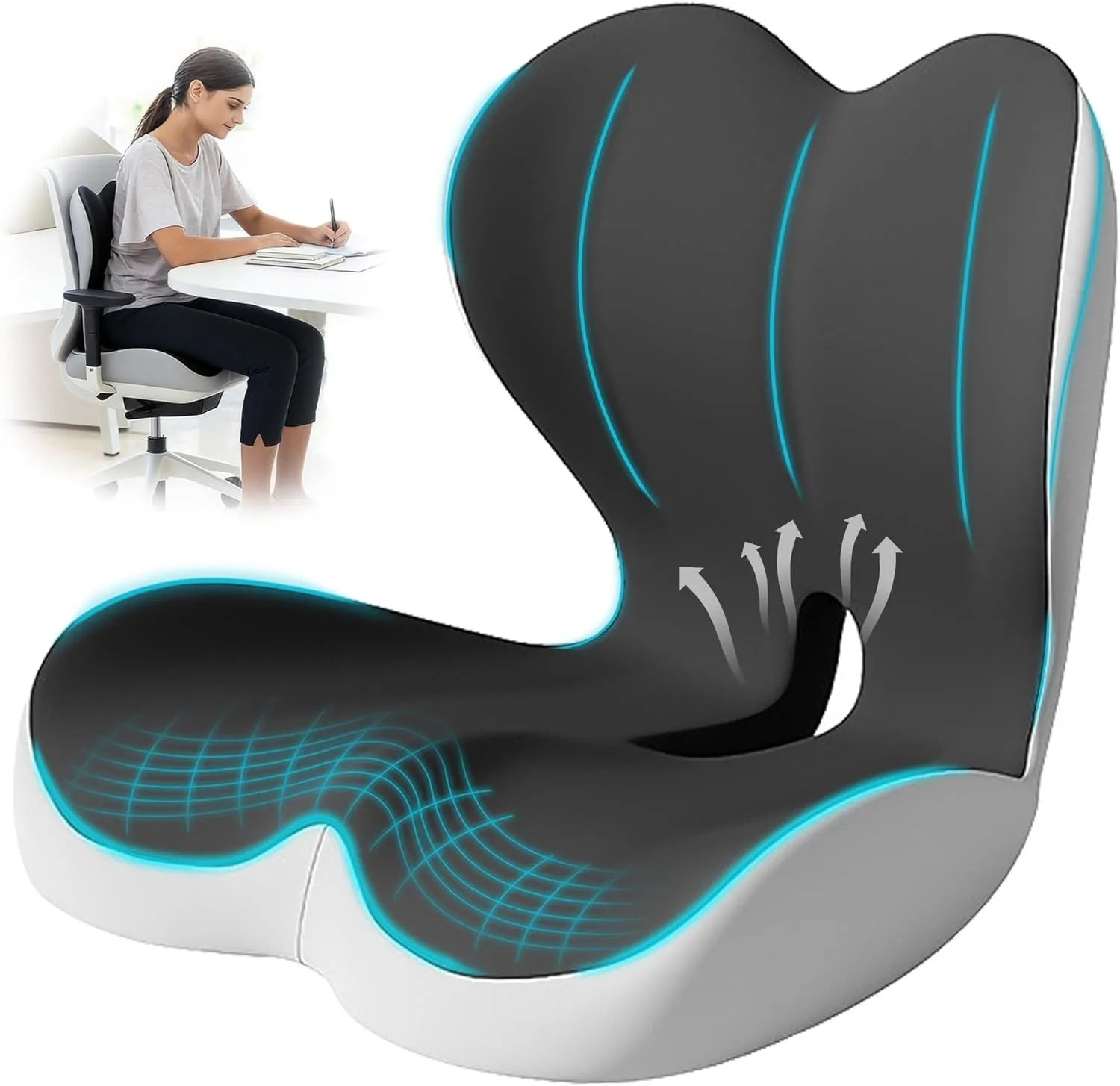 

Подушка для сиденья офисного кресла и автомобиля, подушка для поддержки поясницы для офисного кресла, M