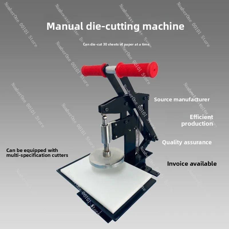 New arrival manual refrigerator sticker paper cutting machine 50*50 card cutting machine press knife mold batch cutting paper