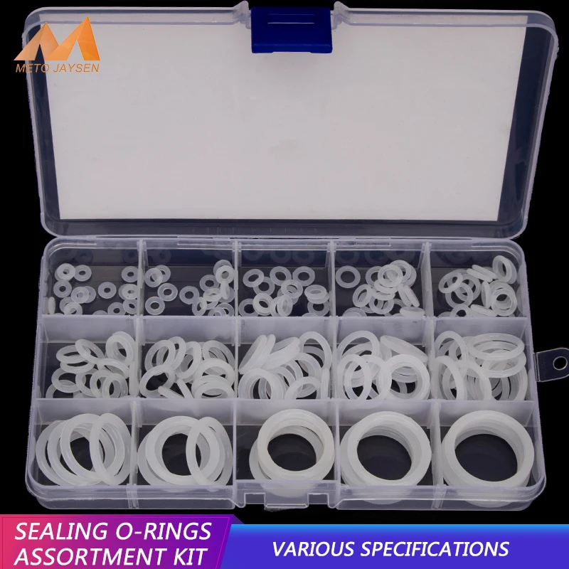 150-200-225PCS PCP Paintball Sealing O Rings White Silicone Replacements OD 6mm-30mm CS 1.5mm 1.9mm 2.4mm 3.1mm