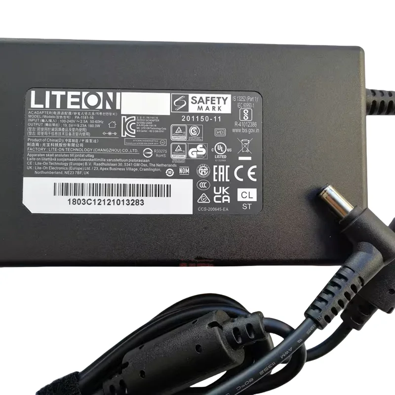 Genuine PA-1181-16 LITEON 19.5V 9.23A 180W Original AC Adapter Charger Laptop Power Supply 5.5*2.5mm