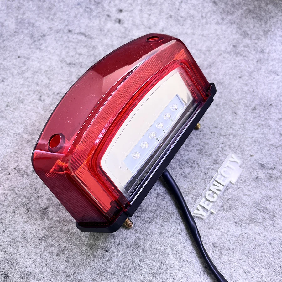 Enquêter arrière LED universel pour moto, plaque de planificateur, feu de frein arrière, Honda, Suzuki DucSauM1000, 600, 620, 695, 800, S2R, S4R,