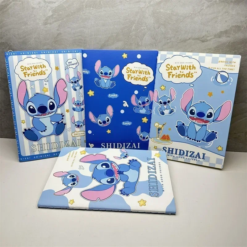 Fashion A5 Disney Stitch Notebook Kawaii Cartoon Anime Student Exercise Book Stationery Cute Charm School Supplies Holiday Gifts