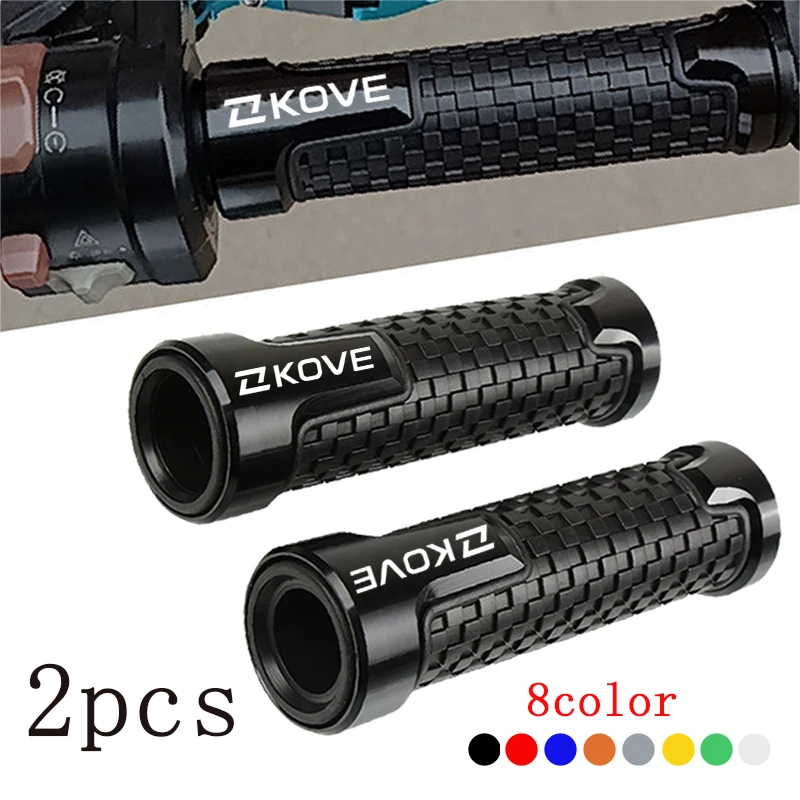 

For Kove 400/500/525X/F 800X 400X 500X 525F 400F Accessories Motorcycle Handlebar Grips CNC aluminum Rubber Hand Thruster Grips