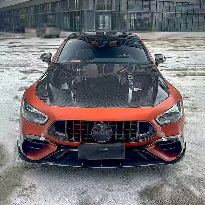 Dry Carbon Fiber Front Lip, Rear Bumper, Diffuser Fender Side Skirts and Cars Accessorles Parts for  AMG GT50 GT53 GT63S