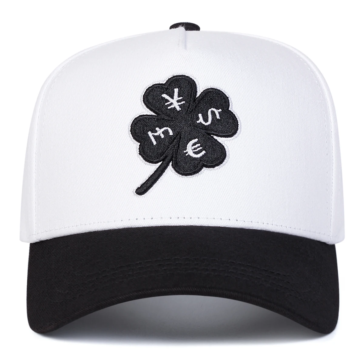 Unisex Vierblättriges Kleeblatt Stickerei Baseball Caps Frühling Herbst Outdoor Einstellbare Casual Hüte Sonnenschutz Hut Sport Kappe – Detail 4