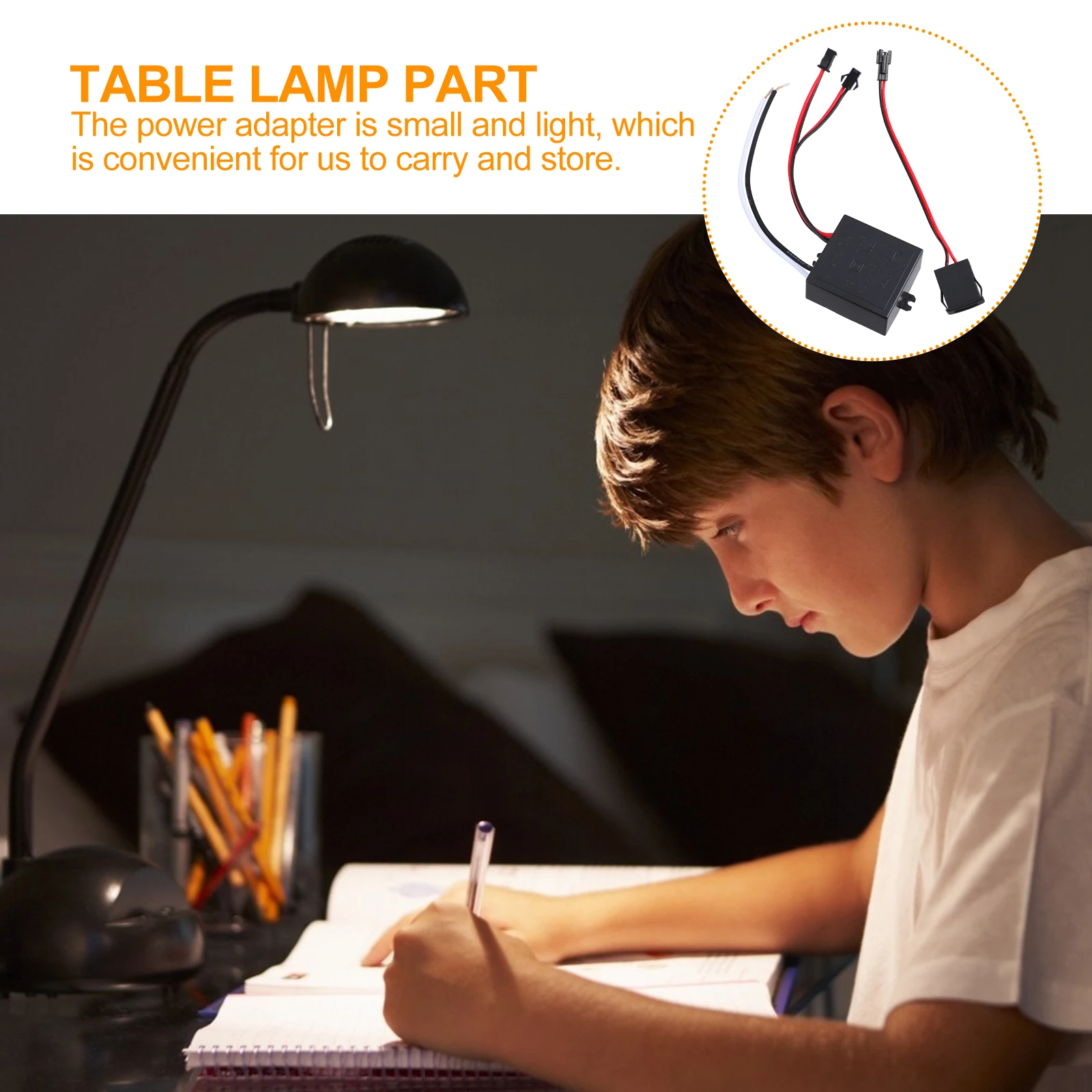 

USB Adapter Durable Power Compatible Desk Lamp Table Light Switch Home Office Electrical Equipment USB