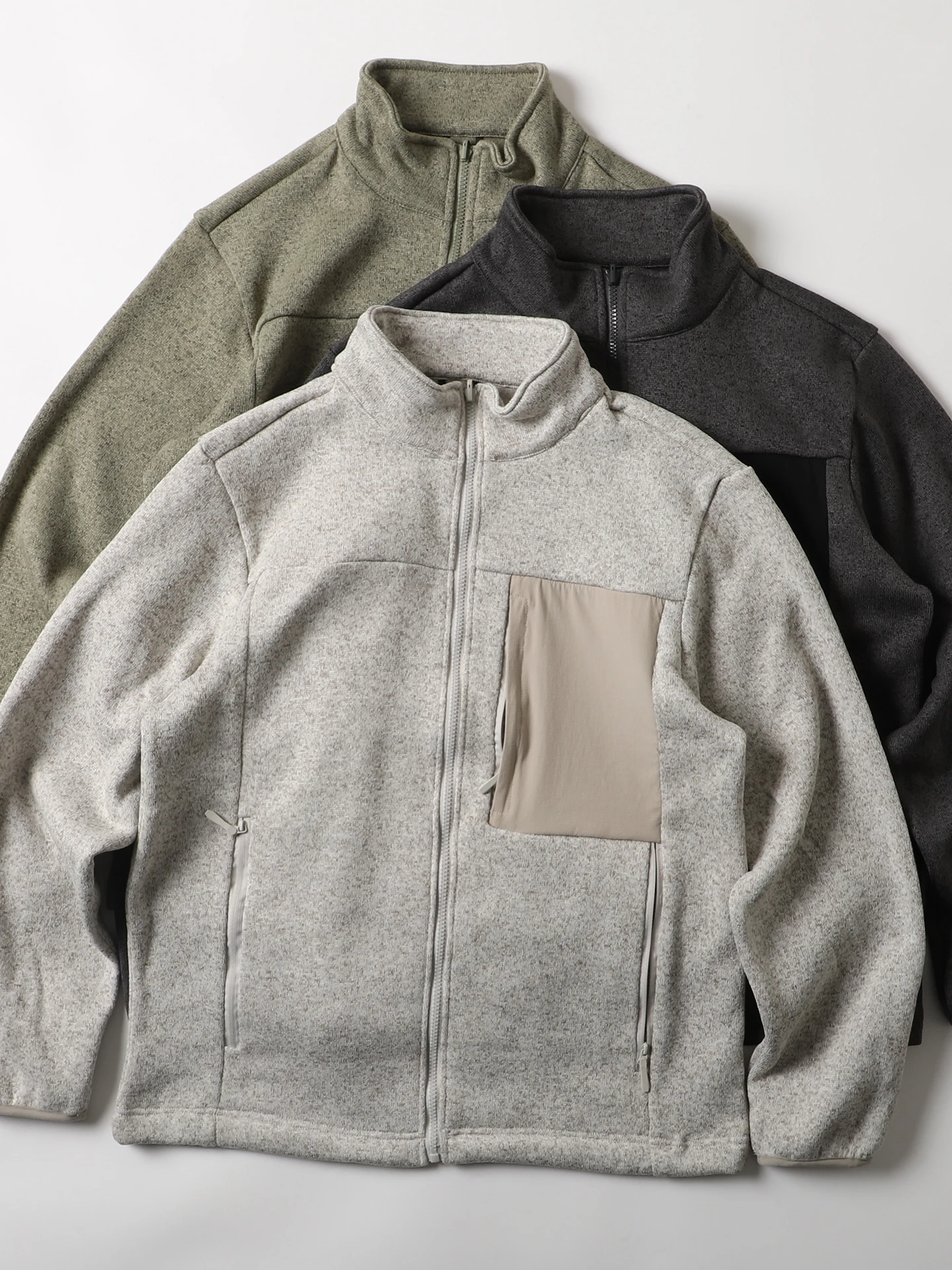 

Мужская спортивная куртка для активного отдыха с флисовой подкладкой, вязаная, из тонкого вельвета, теплая, ветрозащитная, с воротником-стойкой, на молнии, с длинными рукавами, из полиэстера