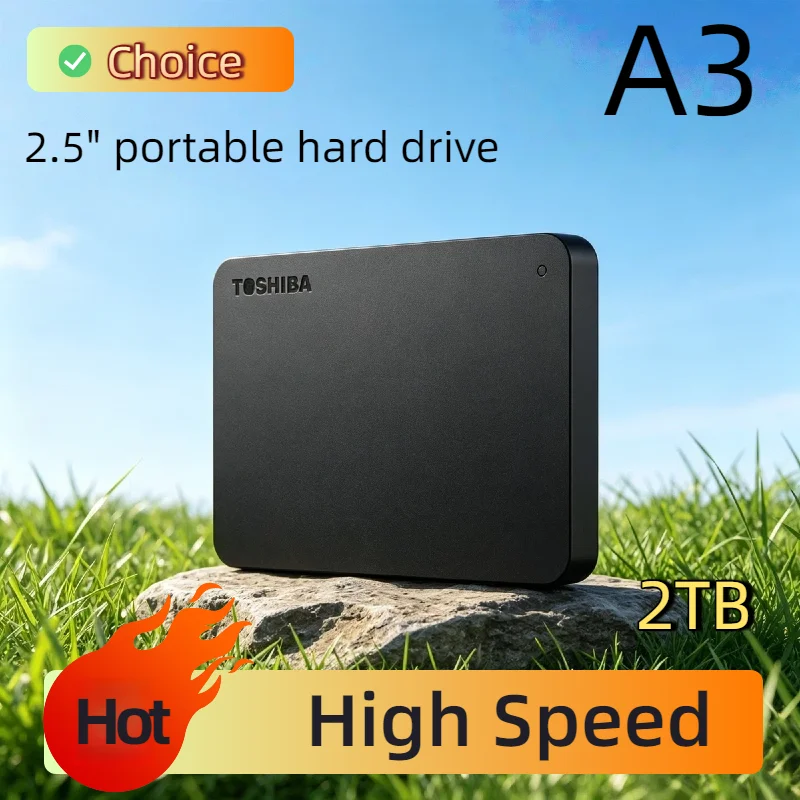 

Portable Toshiba For A3 OEM Expansion 500GB 1TB 2TB USB3.0 External HDD 2.5 Inch Hard Disk Drive Box Storage Compact Plus