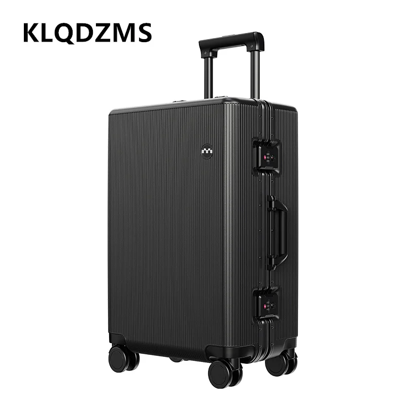 

KLQDZMS Travel Luggage 20"22"24"26 Inch Large Capacity Trolley Case PC Boarding Box Strong and Durable with Wheel Suitcase