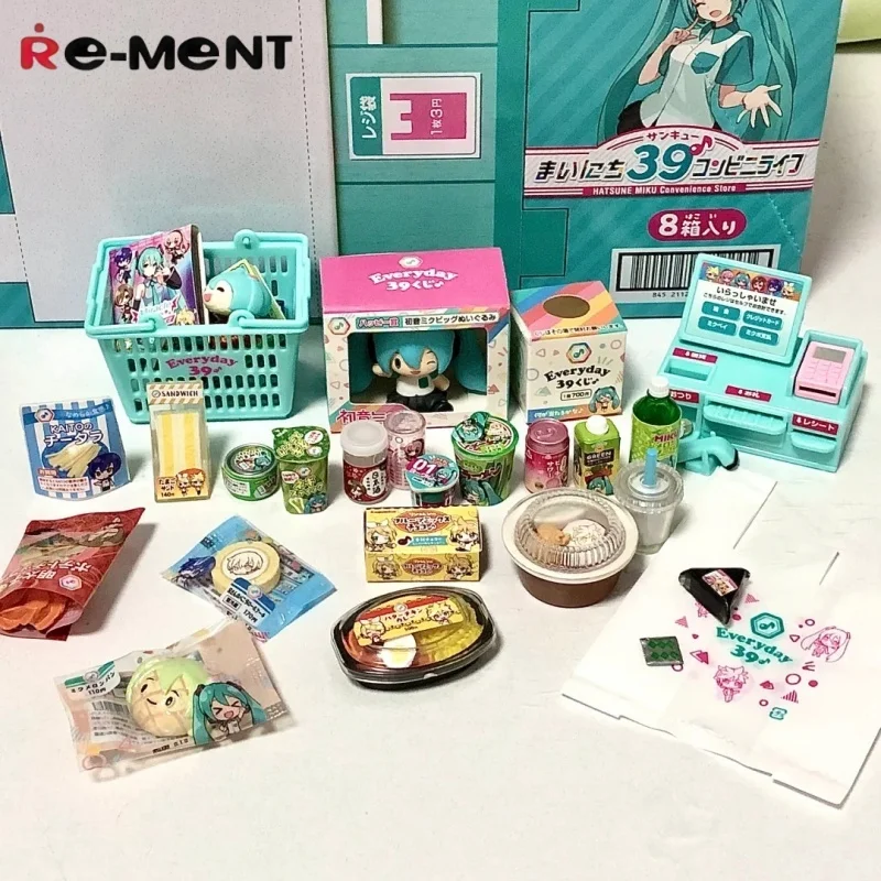 

Re-Ment Anime Hatsune Miku 39 Convenience Store Blind Box Kaito Kawaii Miniature Food Props Model Collect Toy Birthday Gift