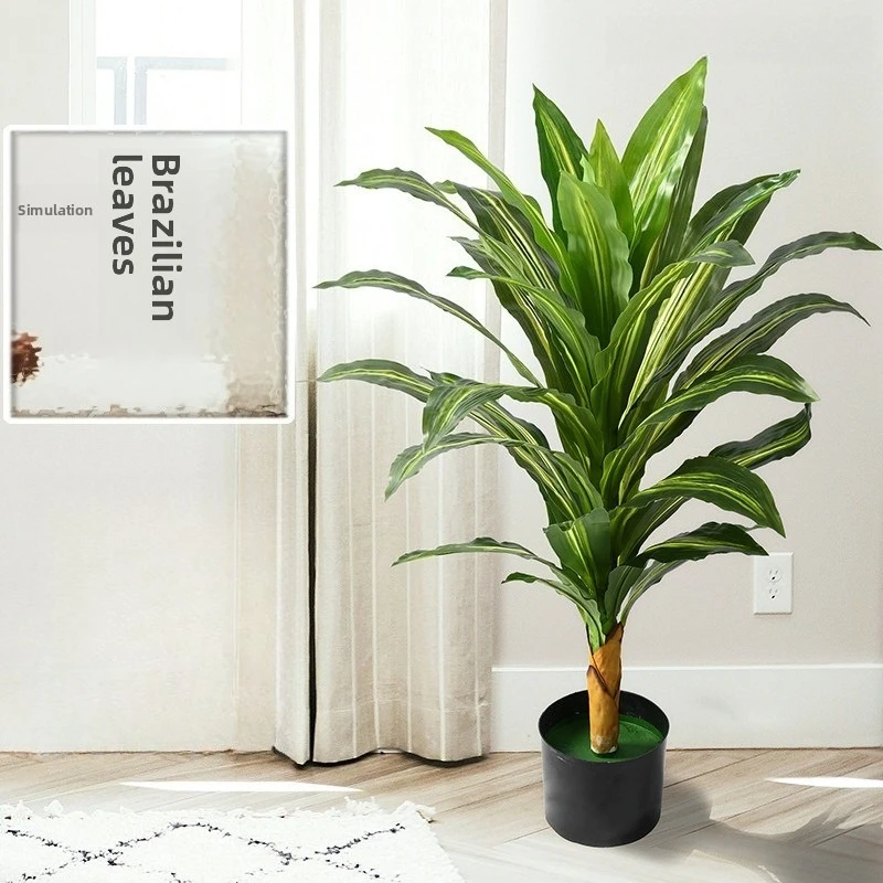 

Bionic green plant simulation tree living room decoration large ornaments artificial Brazilian wood fake tree