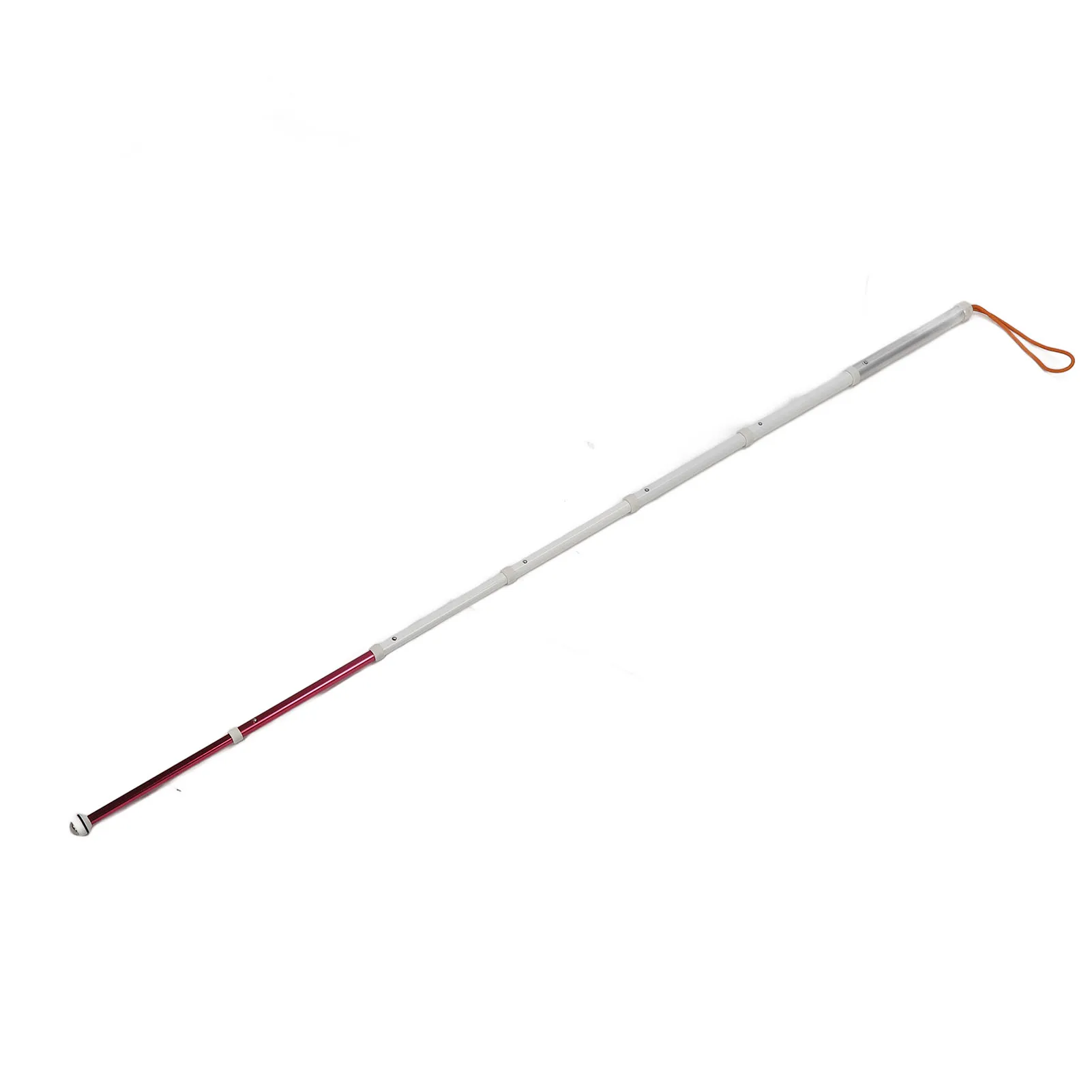 Blind Reflective  Cane Shockproof Telescopic Blind Cane Portable Lightweight Metal 1.28m with Storage Bag for Blind People
