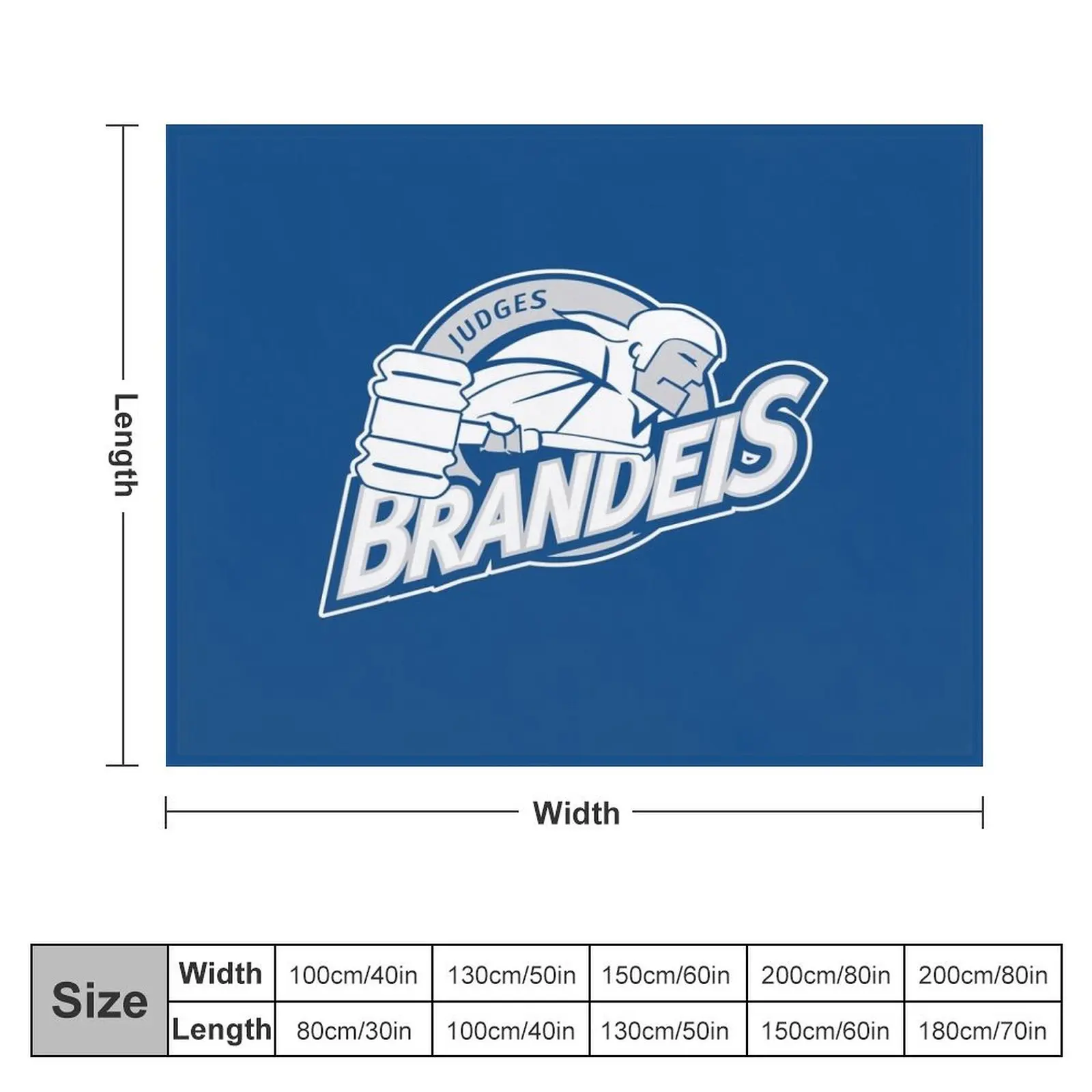 Brandeis University Throw Blanket Baby Retros Blankets