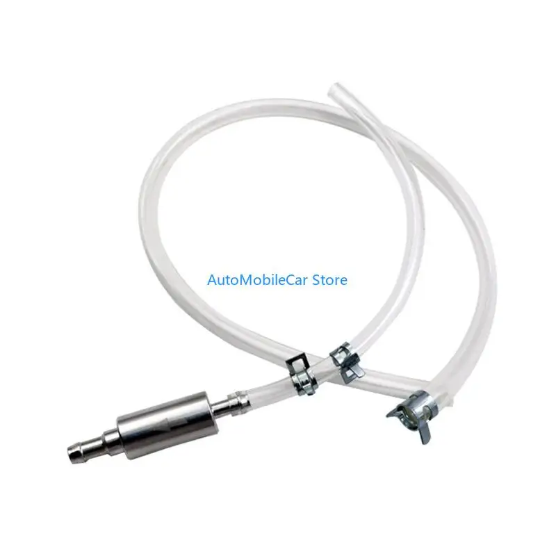 G8TE Brake Bleeder Hose with Way Check Valves Clear Tubing and Aluminum Valves
