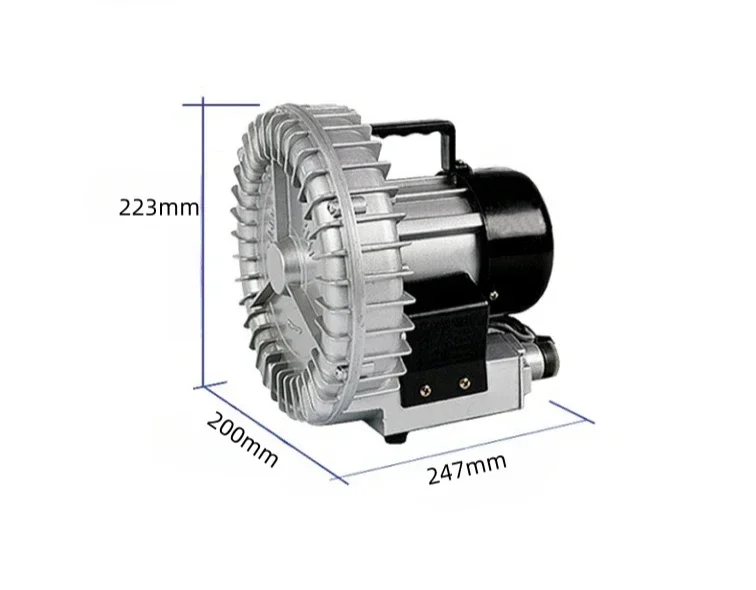 Low Price Low Noise Industrial Fan TB120 120W 50HZ 1or3 Phase Free Standing AC High Pressure Blower For Particle Collection Use