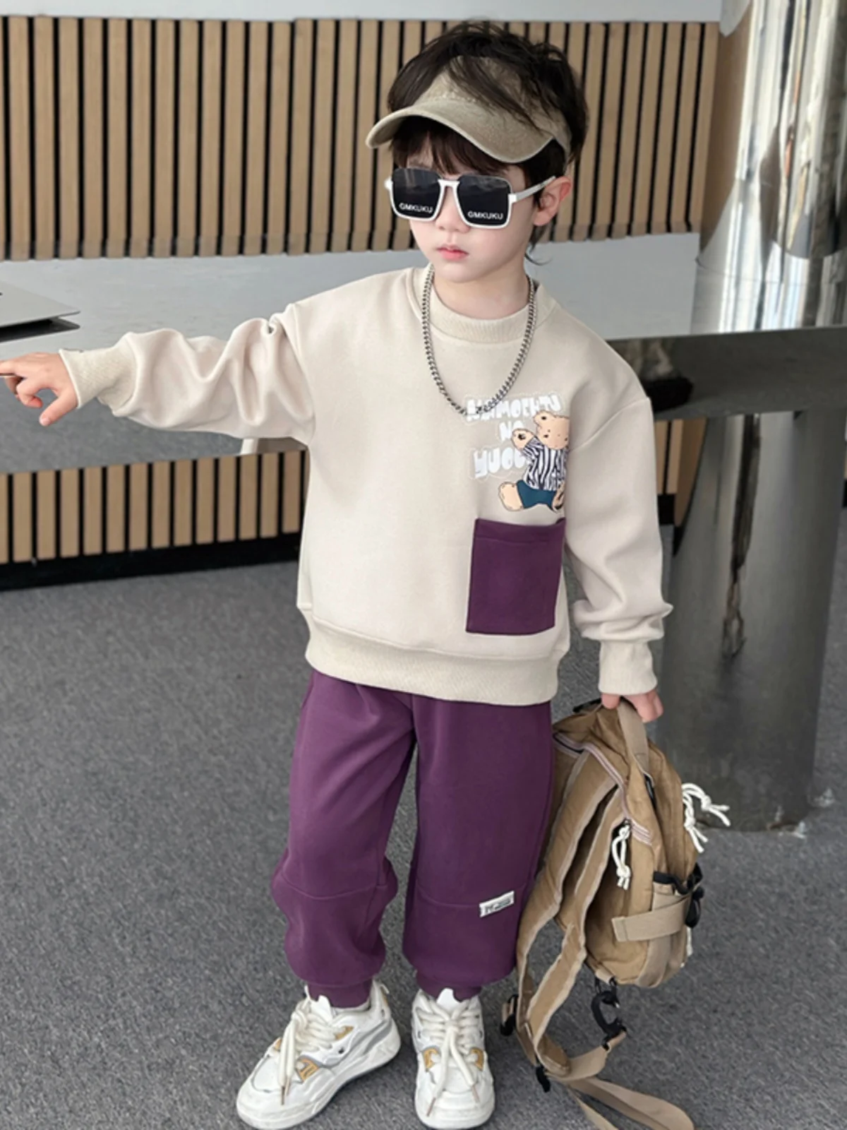 

Комплект спортивных штанов Cool Bear ket для мальчиков, весенне-осенний модный костюм из двух предметов, повседневная спортивная одежда для мальчиков-подростков