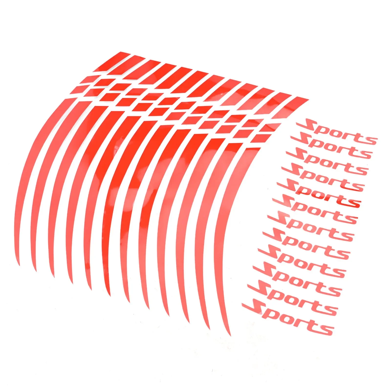 Motorcycle Wheel Rim Stripe Wheel Decal Tape Sticker 18-21Inch Sport Car Wheel Decoration Stickers Red Reflective Sticker Parts