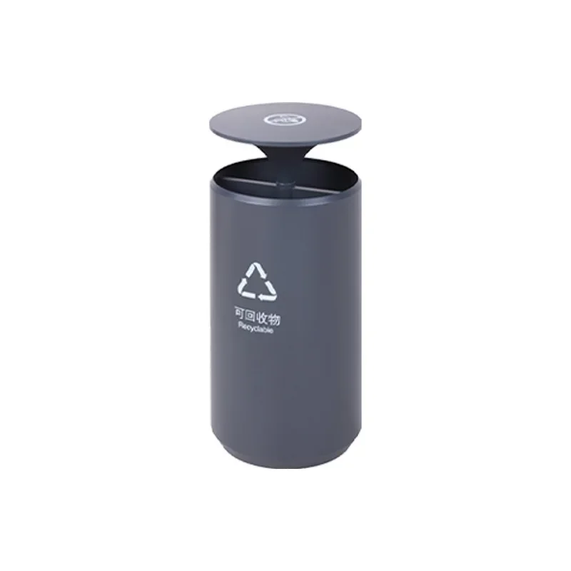 Directly from the manufacturer's public area open direct commercial trash can double partition high value trash can