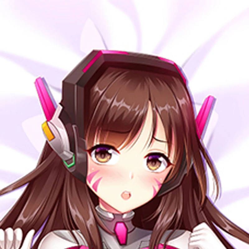 

Dakimakura Anime Hana Song/D.Va Pillow Case Double-sided Print Of Life-size Body Pillowcase Gifts Cushion Cover
