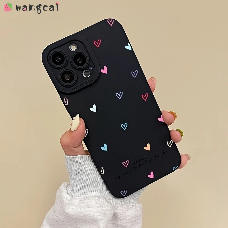 Cute Love Phone Case For Realme GT7 GT6 GT Neo 7 6 SE GT5 GT2 GT Explorer Master Q5i Q5X Q2i P1 5G Colorful Heart Soft Cover