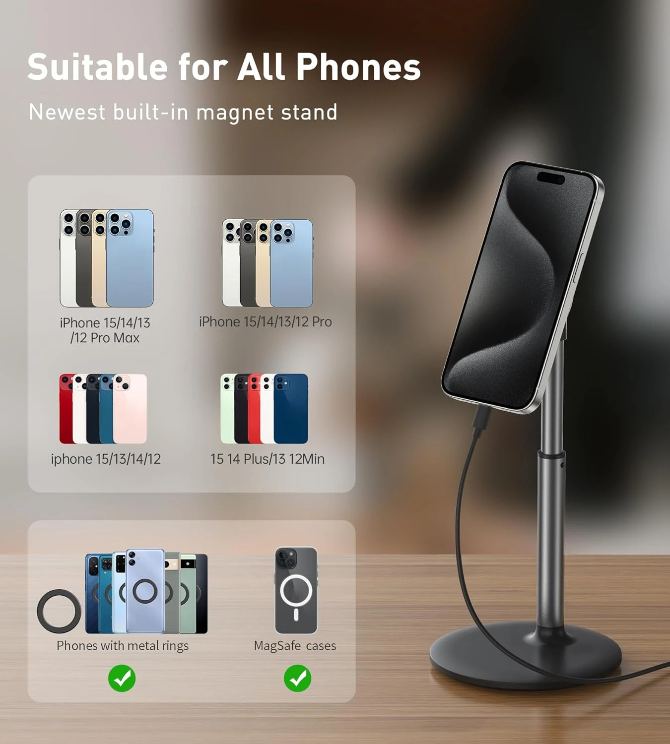 Thumbnail 2 - #16 Best Adjustable Desk Phone Stands to Buy In 2026