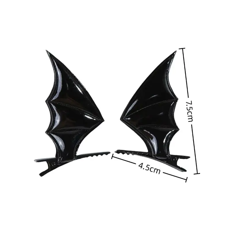 Halloween Bat Devil Fascia per capelli Set di fermagli per capelli Accessori Festival Costume cosplay Accessori per feste per donne Ragazze Ragazzo