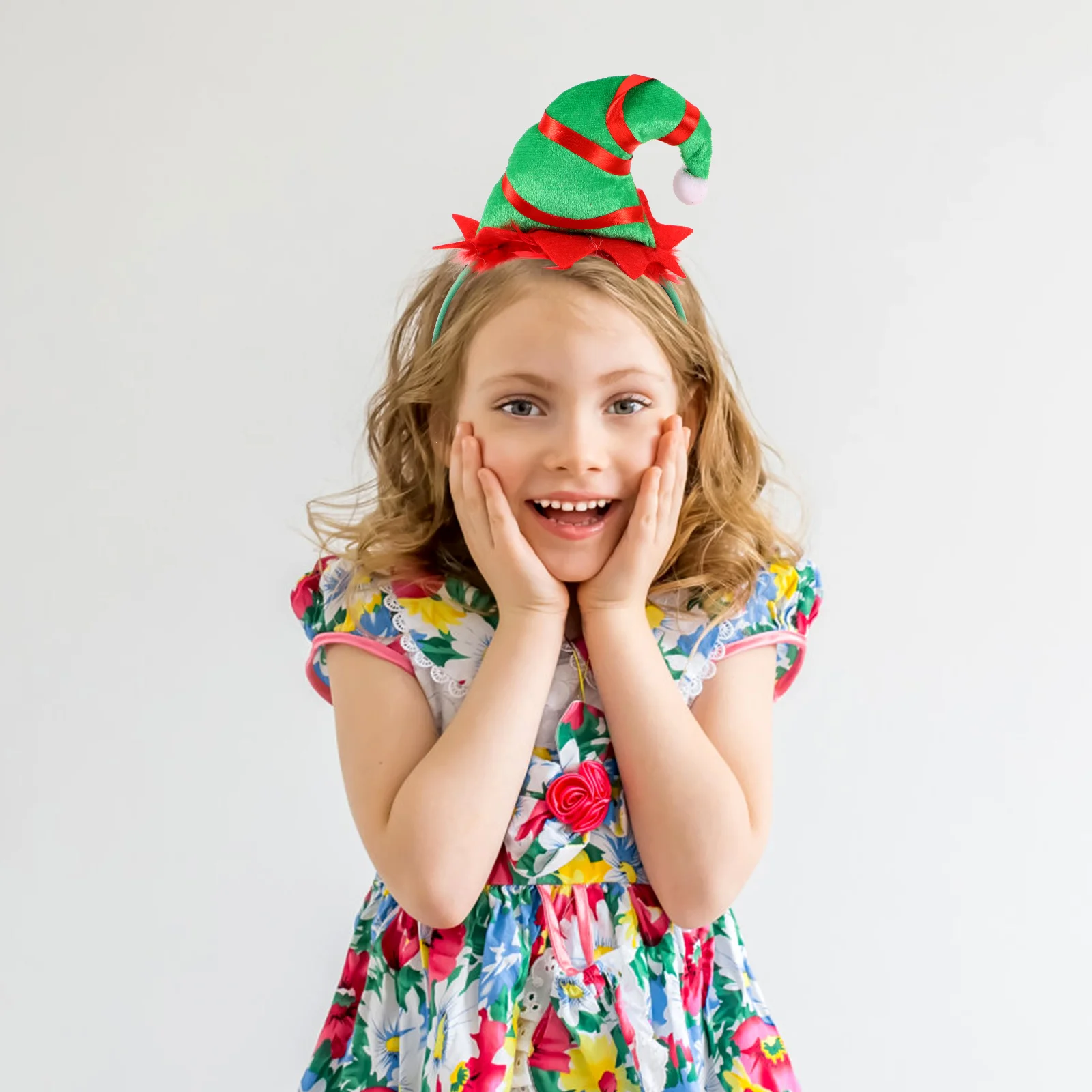 

4 шт., рождественская шляпа, обручи для волос, детская одежда для волос, праздничная шикарная повязка для волос, рождественский праздничный головной убор, детская повязка для волос