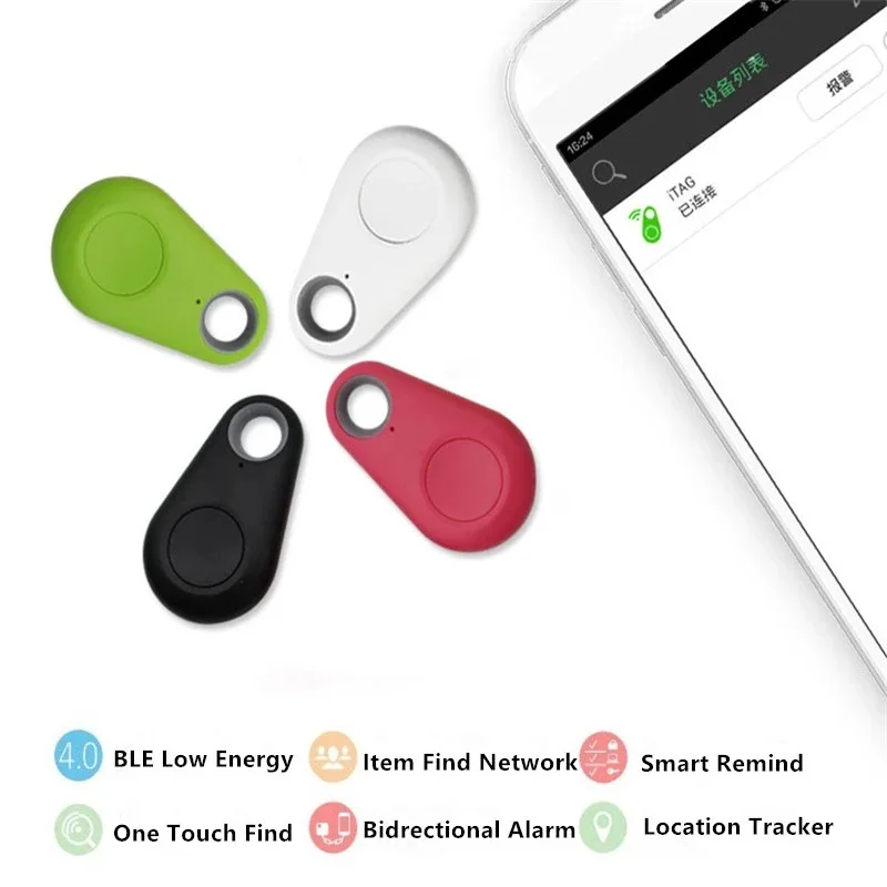 Smart Mini Bluetooth Water Drop Locator Two-way Alarm Keychain Object Finder Pet dog cat Child Anti-Lost Tracker