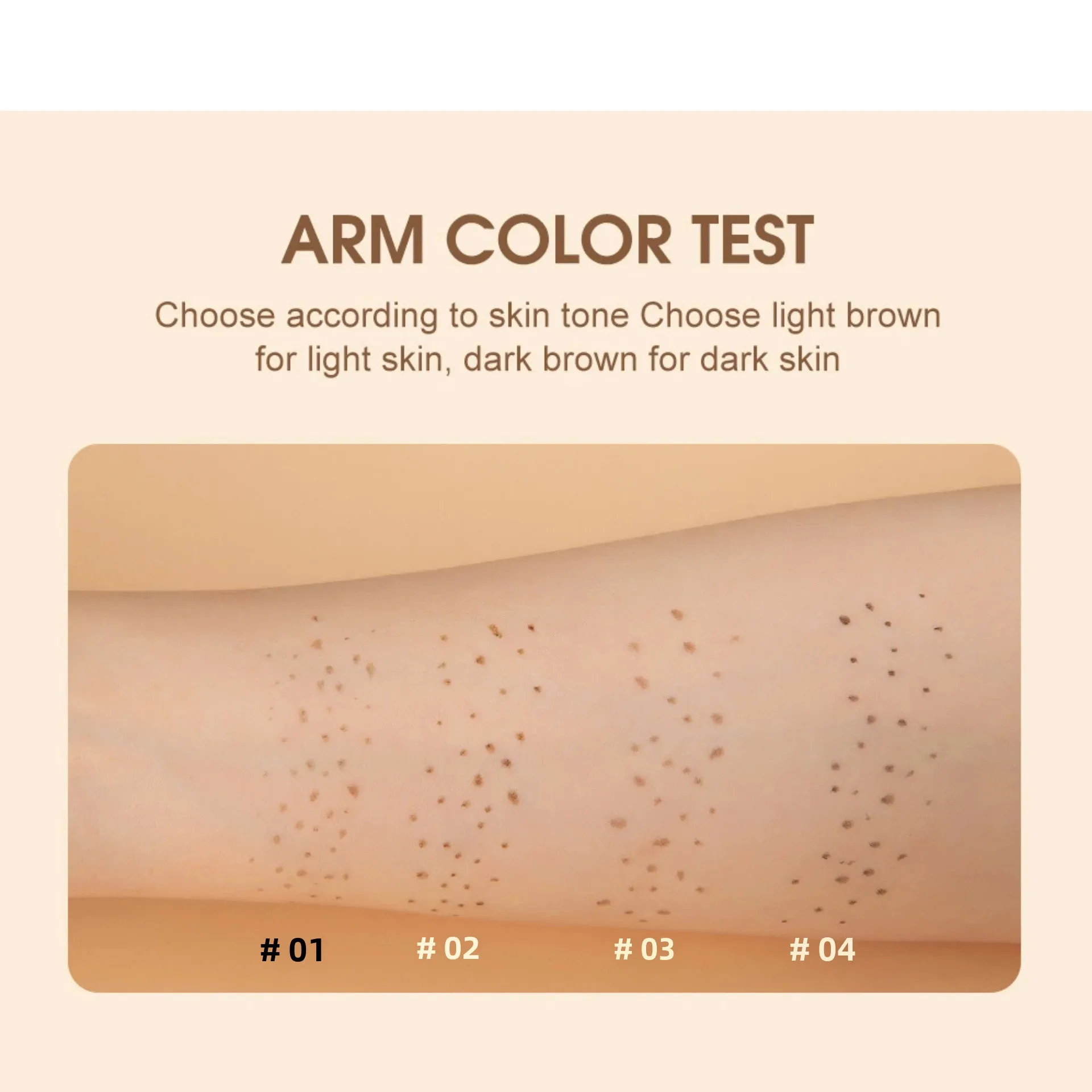 4PCS Gesicht Gefälschte Sommersprossen Stift Langlebige Natürliche Dot Spot Tönung Lebensechte Sunkissed Make-Up Weiche Braun Sommersprossen Stift Make-Up