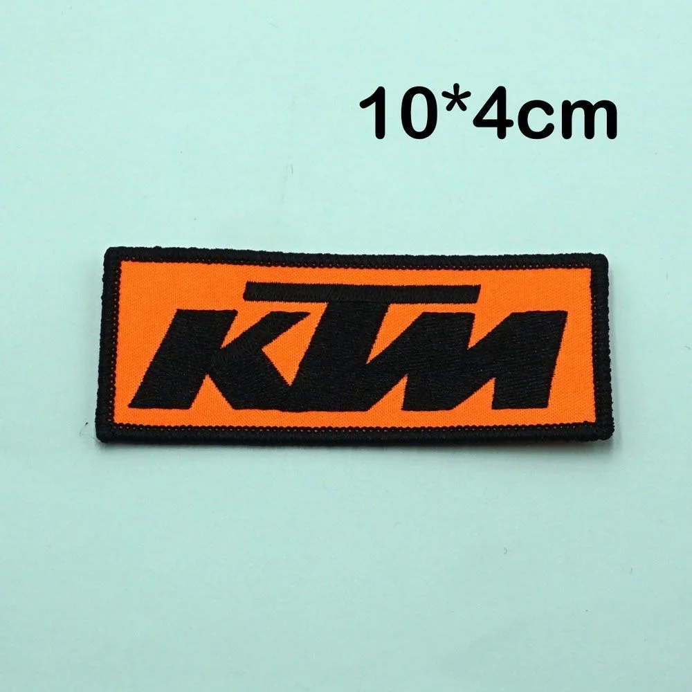 ملصقات قماش مطرزة بشعار الدراجة النارية ملصقات ثقب الملابس لـ KTM جاهزة للسباق Duke 690 790 890 1090 1190 1290 ADV
