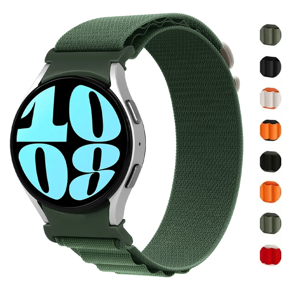 Nylon Strap for Samsung Galaxy watch 6/4/5 Pro 45mm 44mm 40mm 47mm 43mm Alpine sport correa bracelet Galaxy watch 6 classic band