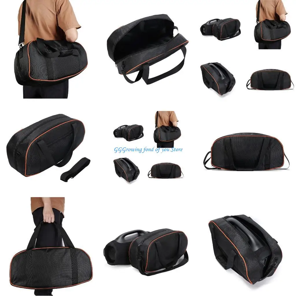 

H9EB Water Resistant Audios Equipment Carrying Bag Heavy Duty Fabric Protective Cover For Boombox4 Outdoor Music Players