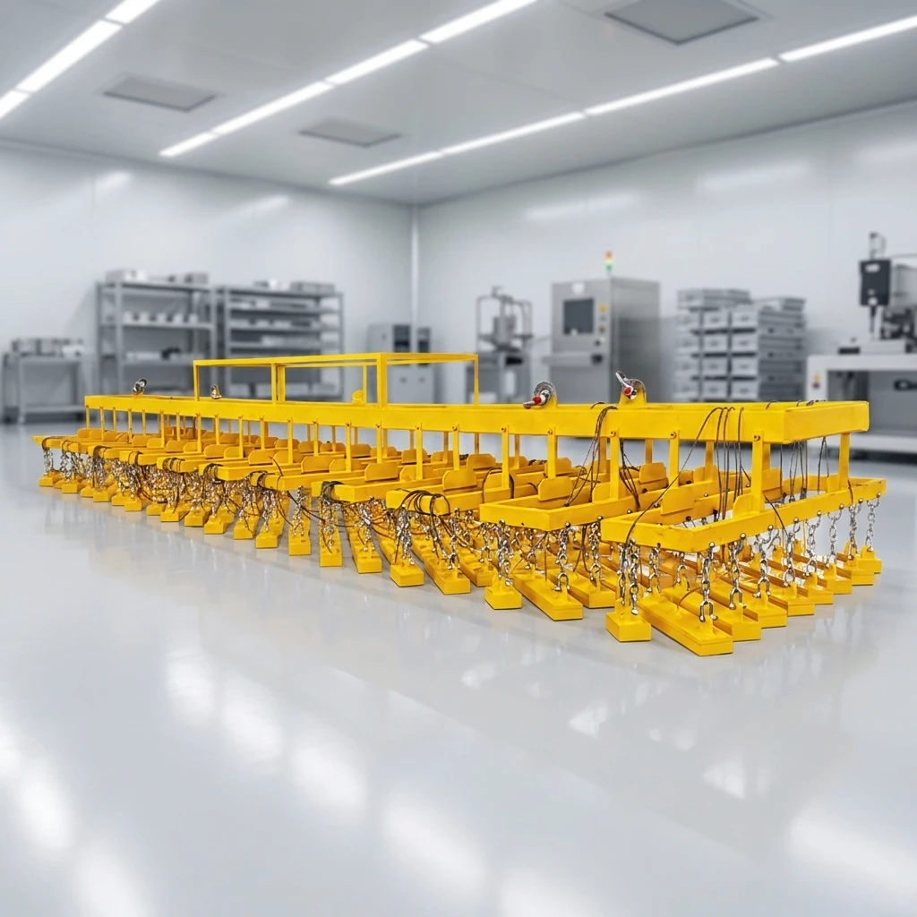 99 Chain Electric Permanent Magnet Lifter for Cutting Metal Sheet Unloading - Automated Plate Processing System