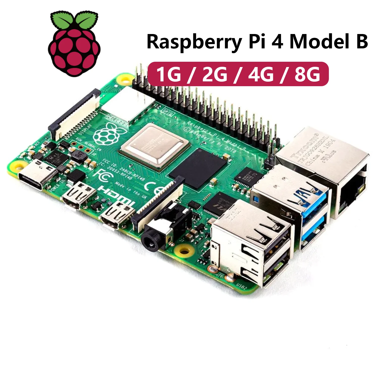 Imagem -03 - Raspberry pi Placa de Desenvolvimento Modelo b Oficial Original 1gb 2gb 4gb 8gb Bcm2711 Quad-core Cortex-a72 Braço v8 Soc 64-bit