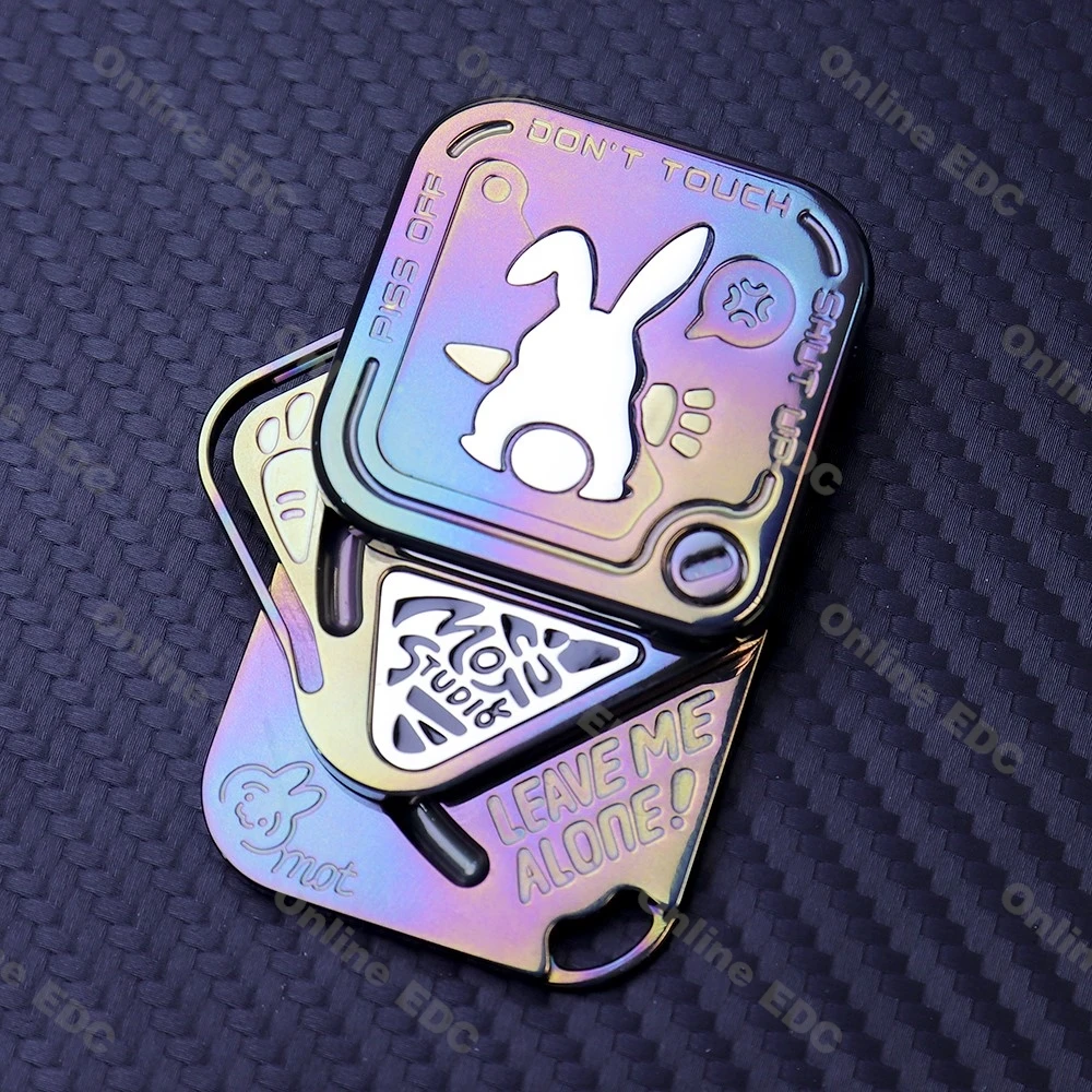 

Used EDC Toys MOT SNAP Rabbit EDC Side Push Harsh Rabbit Dingding MIX Fingertip Metal Pushing Brand Decompression Toy