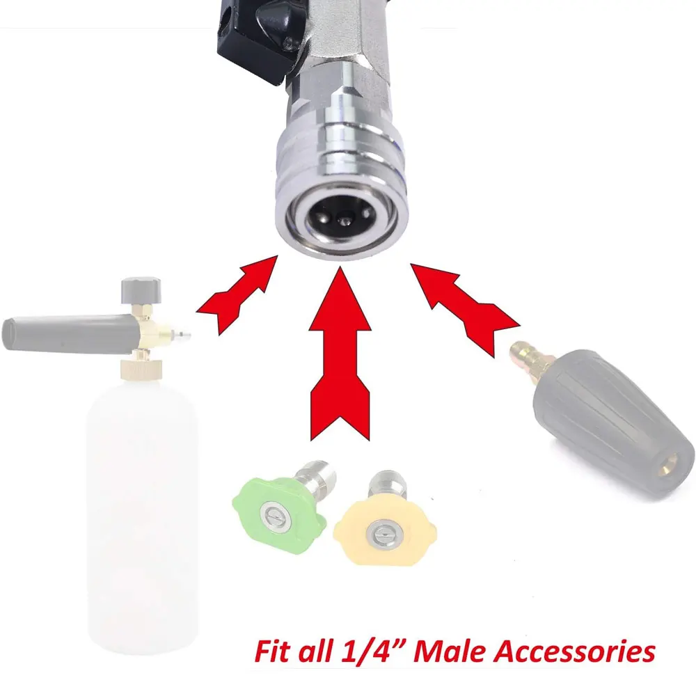 Alta Pressão Washer Bico, pulverizador ajustável com válvula, Quick Plug Ângulo, Controle De Fluxo De Água, Karcher Lavor, 3000P