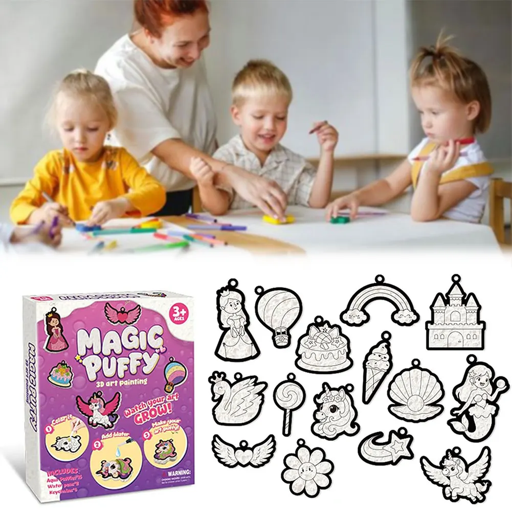 لعبة رسم كعكة الأميرة DIY للفتيات تحت عنوان ممتع DIY إبداع عيد الميلاد تخزين المواد للفتيات والأولاد #4