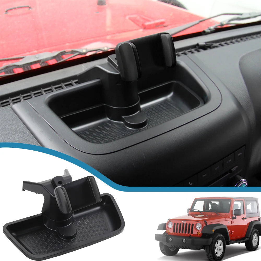 Mobile Phone Ipad Holder for Jeep Wrangler JK 2012 2013 2014 2015 2016 2017 GPS Bracket Dash Mount Holder Organizer Accessories