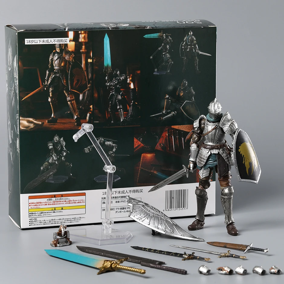 Figma 590 Demon's Souls Fluted Armor Action Figure Model PVC Toy Display Gift Collection Doll