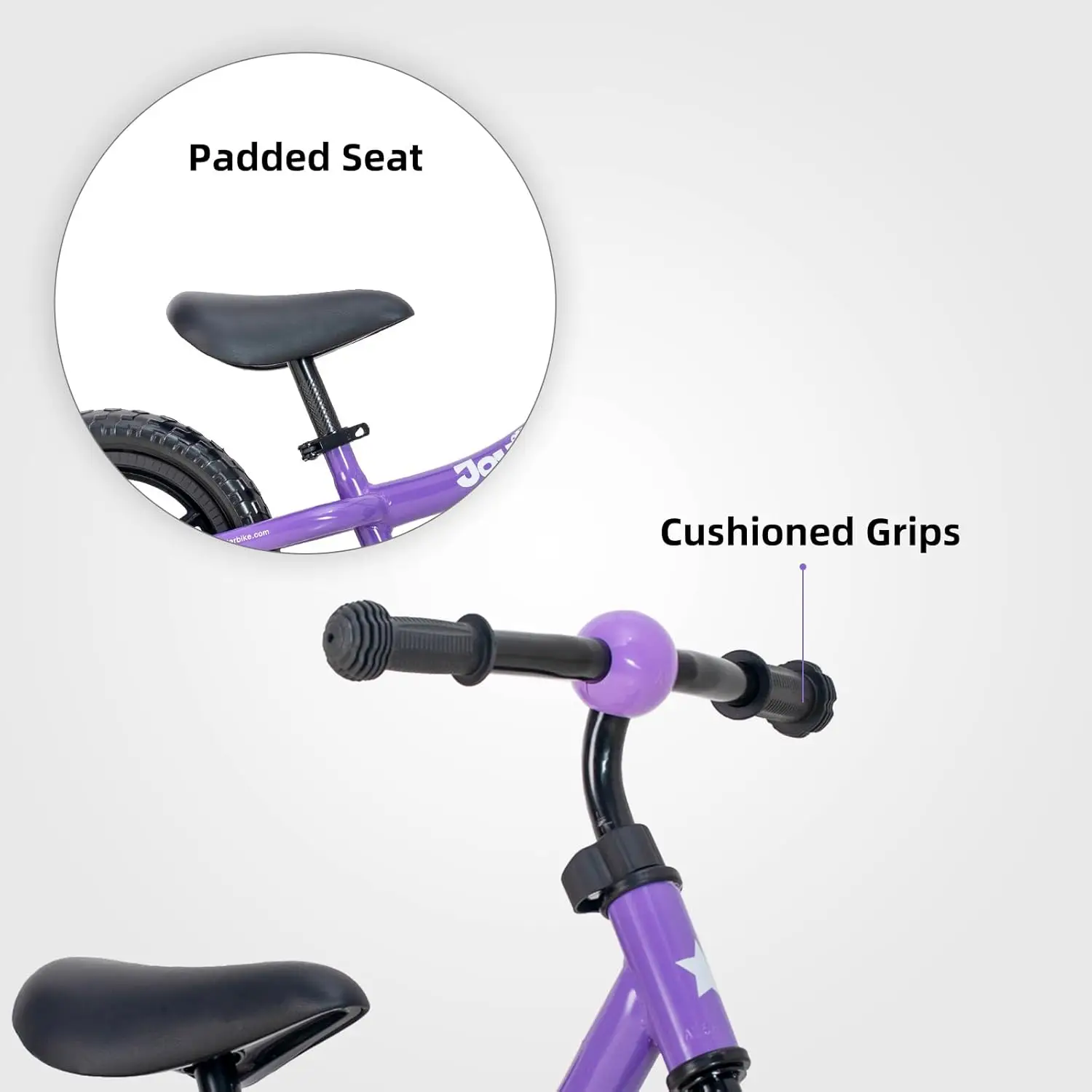 12 Cal rowerek biegowy dla chłopców i dziewcząt w wieku 18 miesięcy, 2, 3, 4 i 5 lat, lekki rower pchany z regulowana kierownica i