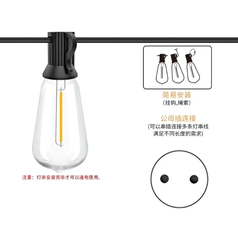 【~-new-fddt】outdoor-led-string-lights-weddings-and-garden-decor-for-indoor-outdoor-decoration-and-lighting-eu-plug